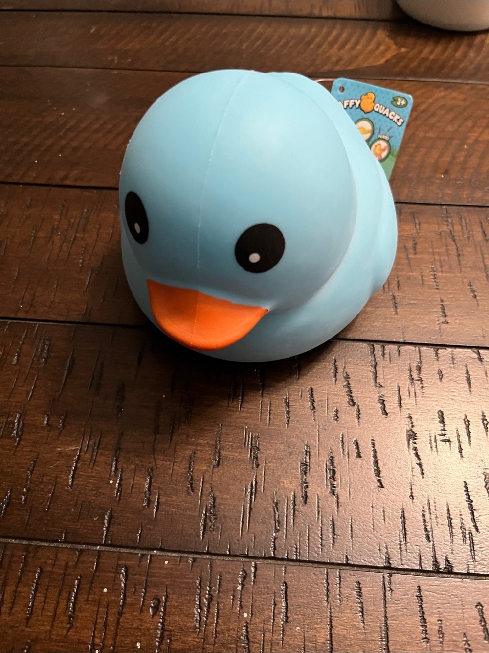 LAFFY QUACKS BLUE SQUISHY RUBBER Duck